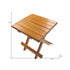 12" Brown Solid Wood Square End Table