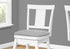 Set of Two 23" Gray And White Faux Leather And Solid Wood Swivel Counter Height Bar Chairs