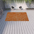 10' X 13' Orange Abstract Non Skid Indoor Outdoor Area Rug