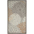 3' X 5' Natural Floral Non Skid Indoor Outdoor Area Rug