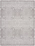 8' X 10' Stone Damask Distressed Washable Area Rug