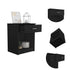 22" Black Wengue One Drawer Nightstand