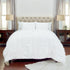 White Twin 100% Cotton 300 Thread Count Machine Washable Down Alternative Comforter