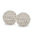 Set Of Two 4" Silver And Clear Faux Crystal Decorative Orbs