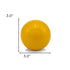 3" Yellow Metal Decorative Orb