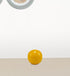 3" Yellow Metal Decorative Orb