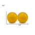 Set of 2 Yellow Enameled Aluminum Spheres