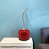 14" Red and Silver Enamel Cherry Sculpture