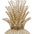 23" Glam Bling Faux Crystal and Gold Pineapple