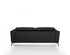 Urban 80" Black Leather Adjustable Headrest Sofa