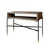 Industrial 45" Concrete And Metal Console Console Table