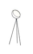 60" Black LED Tripod Color Changing Floor Lamp With Globe