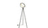 60" Black LED Tripod Color Changing Floor Lamp With Globe