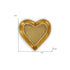 7" Gold Heart Cast Iron Handmade Vanity Tray