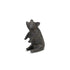 8" Black Rustic Metal Pig Figurine