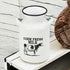 8" White and Black Rustic Cow Decorative Milk Jug