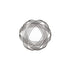 8.5" Gray Metal Decorative Orb