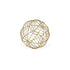 7" Gold Metal Decorative Orb