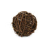 3" Dark Brown Rustic Woven Wicker Decorative Orb