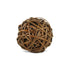 3" Brown Woven Wicker Orb Decorative Orb