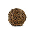 3" Brown Woven Wicker Orb Decorative Orb