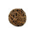 3" Brown Woven Wicker Orb Decorative Orb