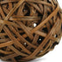 3" Brown Woven Wicker Orb Decorative Orb