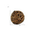 3" Brown Woven Wicker Orb Decorative Orb