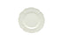 White Four Piece Round Scallop Stoneware Service For Four Salad Plate Set