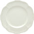 White Four Piece Round Scallop Stoneware Service For Four Salad Plate Set