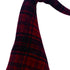 29" Red And Black Plaid Fabric Standing Gnome