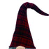 29" Red And Black Plaid Fabric Standing Gnome