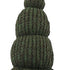 14" Green Chunky Knit Hat Fabric Sitting Gnome Sculpture