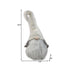 32" White with Long Hat Fabric Sitting Gnome Sculpture