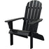 27" Black Heavy Duty Plastic Adirondack Chair