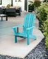 27" Blue Heavy Duty Plastic Adirondack Chair