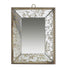 12" Silver Metal Framed Accent Mirror