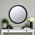 39" Black Round Accent Mirror