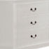 57" White Solid Wood Six Drawer Double Dresser