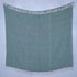 Green Woven Cotton Herringbone Throw