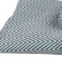 Green Woven Cotton Herringbone Throw