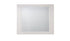 37" White High Gloss Square Dresser Mirror