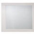 37" White High Gloss Square Dresser Mirror