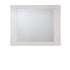 37" White High Gloss Square Dresser Mirror