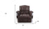 35" Retro Brown Top Grain Leather And Steel Patchwork Club Chair