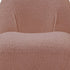 32" Pink Sherpa Solid Color Swivel Slipper Chair