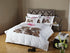 Twin Size Duvet Cover Sheets Set, Baby Leopards