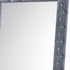 74" Gray Velvet Accent Mirror