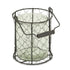 6" Brown and Clear Wire Basket and Glass Jar