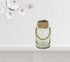 12" Clear And Brown Glass Jar with Rope